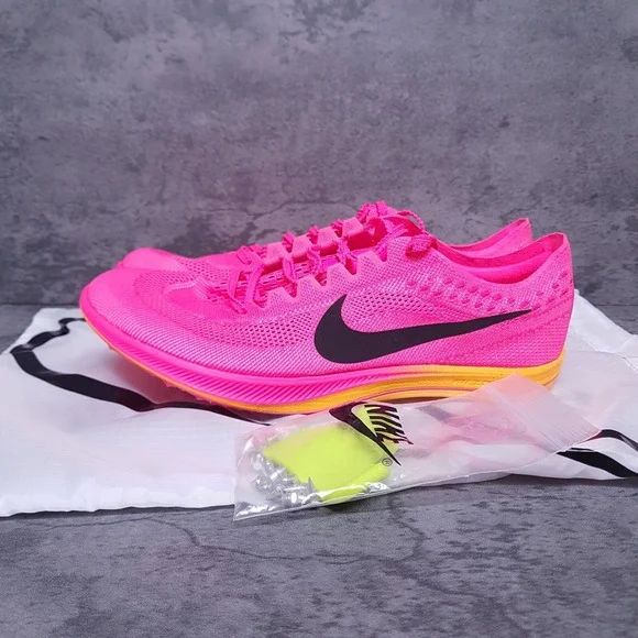 NIKE ZoomX Dragonfly Track Spikes Mens 9.5 Womens 11 Hyper Pink Orange - Picture 1 of 8